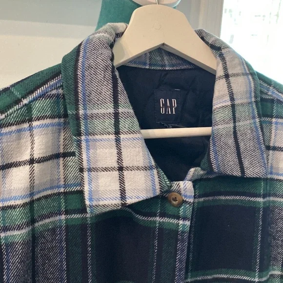 GAP-Plaid Quilted Shirt Jacket🎄